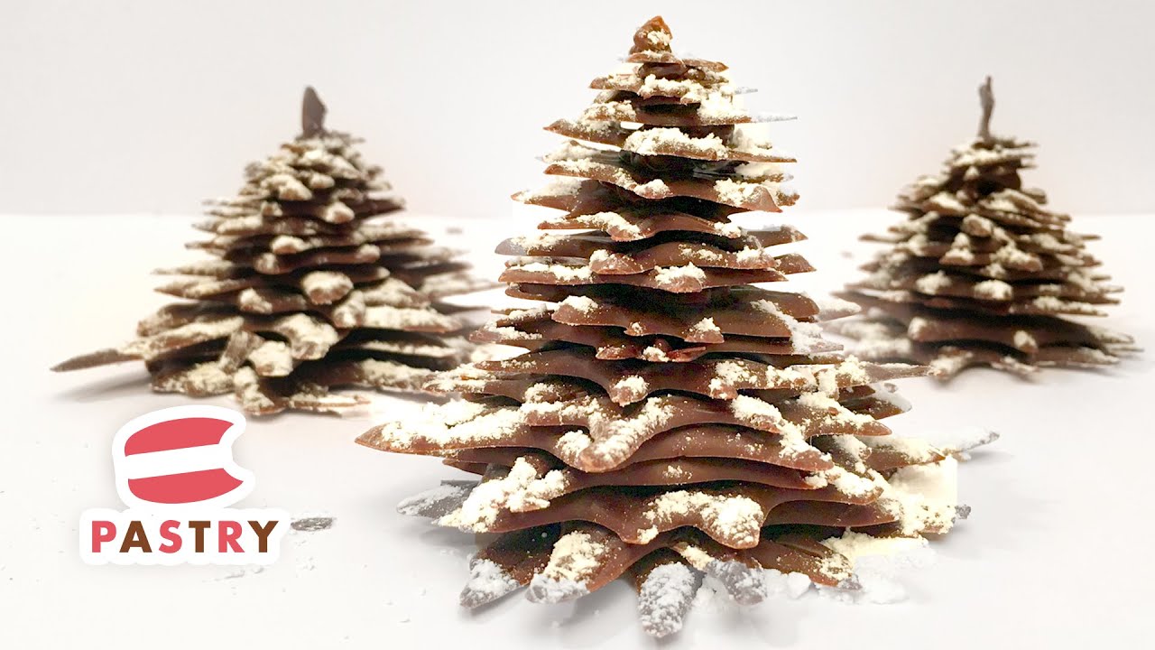 How to make a Chocolate Christmas Tree - Chocolate Decorations Ideas 01