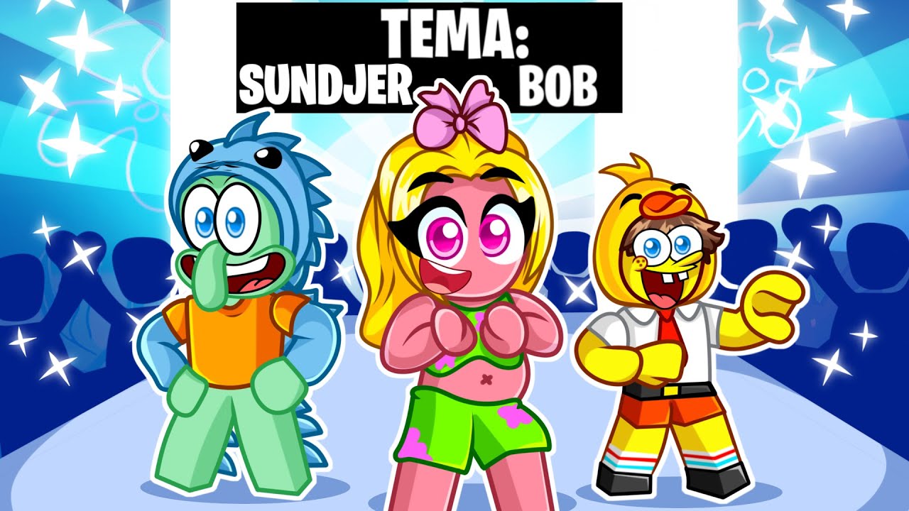OBLACIMO SE KAO SUNDJER BOB LIKOVI U ROBLOXU!