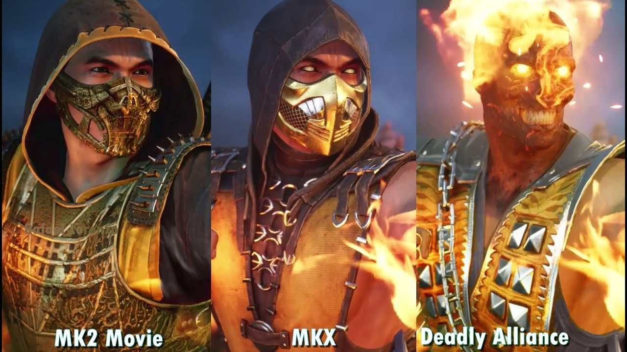 Mortal Kombat 1 Definitive Edition - ALL Characters Skins Comparison in second intros MK1 HD 1080p 1