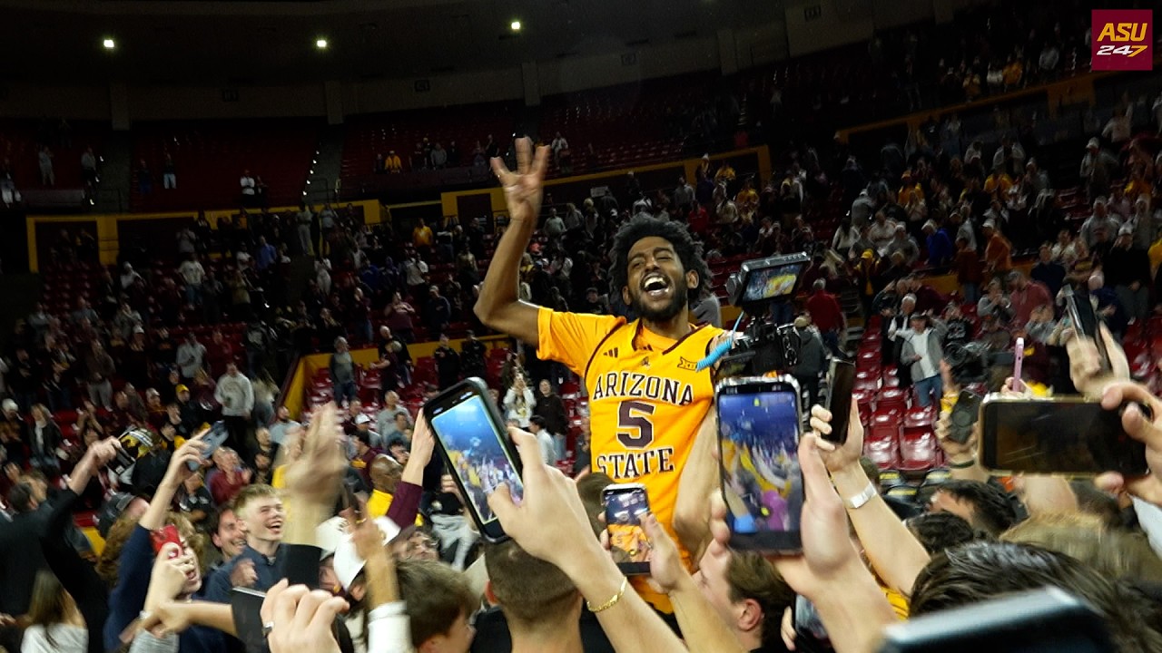 Full court-level highlights from ASU's 72-67 upset win over No. 13 Texas Tech (2/18/26)