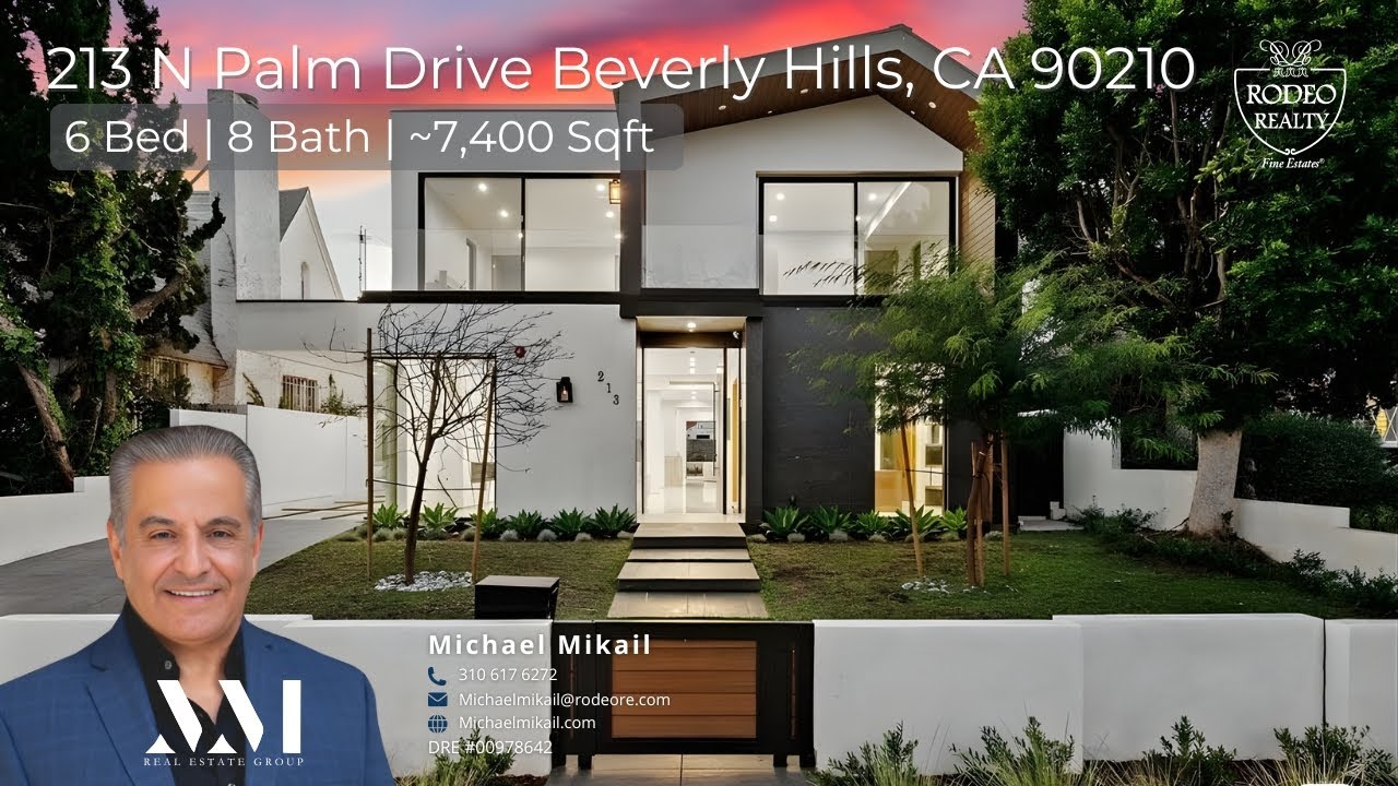 Just Listed for Lease: 213 N Palm Drive Beverly Hills, CA 90210