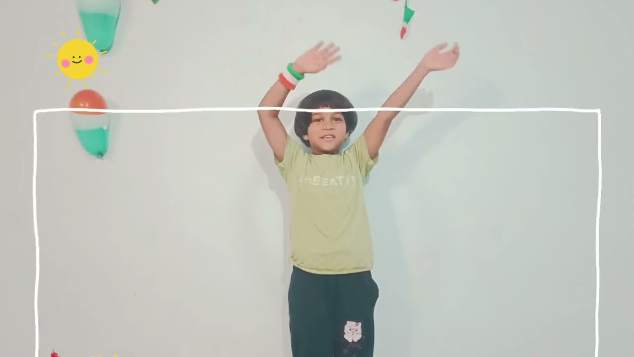 Saffron white and Green Poem | With Action|By Nitya | Poem |Republic Day Poen with action #fun