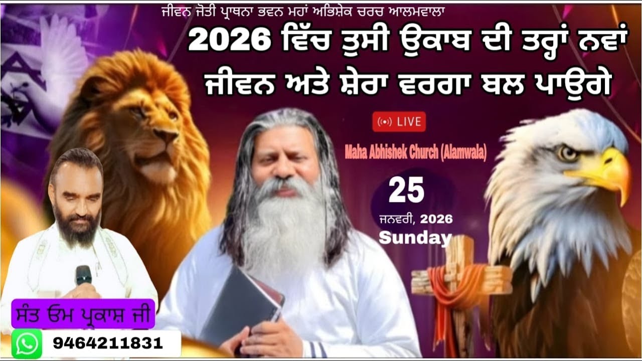 2026 ਵਿੱਚ ਤੁਸੀਂ ਉਕਾਬ ਦੀ ਤਰ੍ਹਾਂ ਨਵਾਂ ਜੀਵਨ ਅਤੇ ਸ਼ੇਰਾਂ ਵਰਗਾ ਬਲ ਪਾਉਗੇ