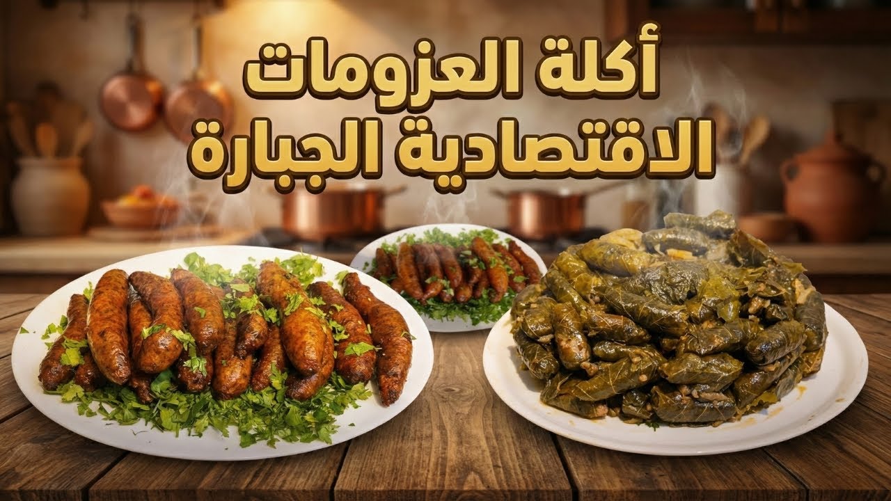 اكلة العزومات الاقتصادية الجبارة🔥سر الممبار الذهبي وورق العنب المفلفل😋عملت وليمة اقتصادية تكفي الكل
