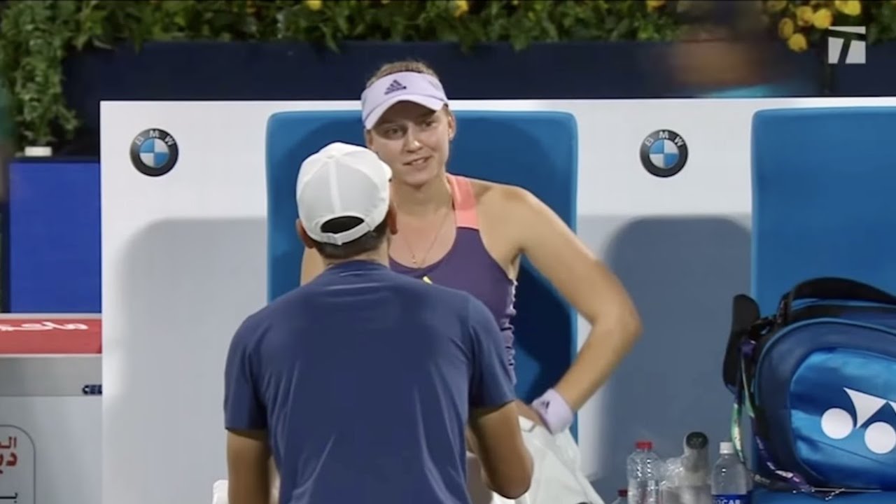 Elena And Coach Stefano Having Disagreements. 
