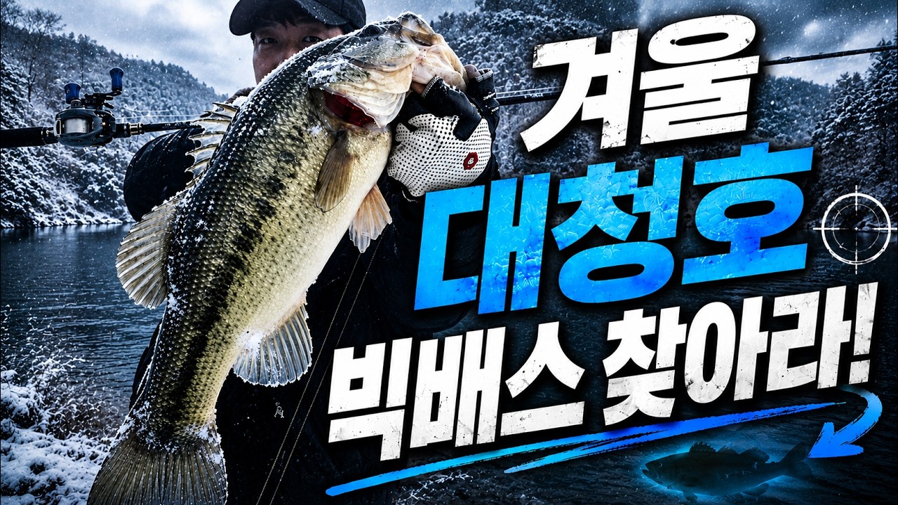 [Fishing Ep.02] 대청호 눈보라 속 회남 권 배스 탐사 #대청호배스 #bassfishing