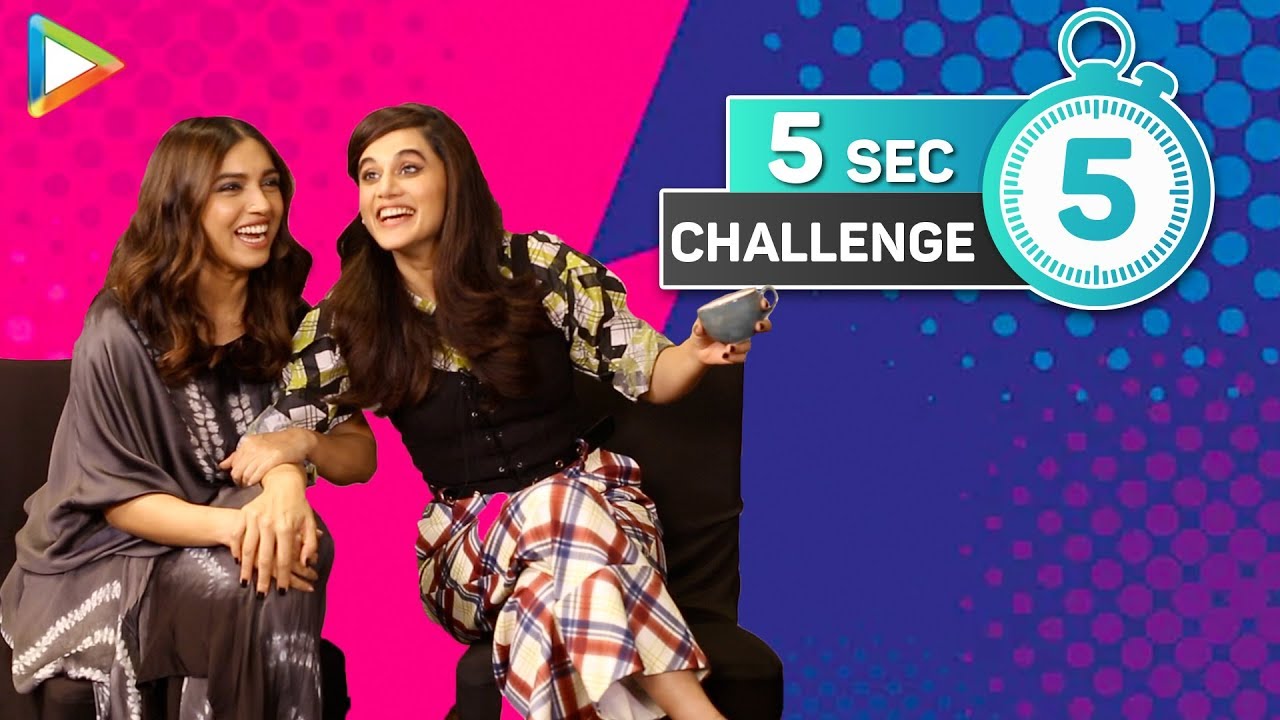 Hilarious 5 Second Challenge with Taapsee & Bhumi | SRK-Kajol Films | Boyfriend’s Characteristics