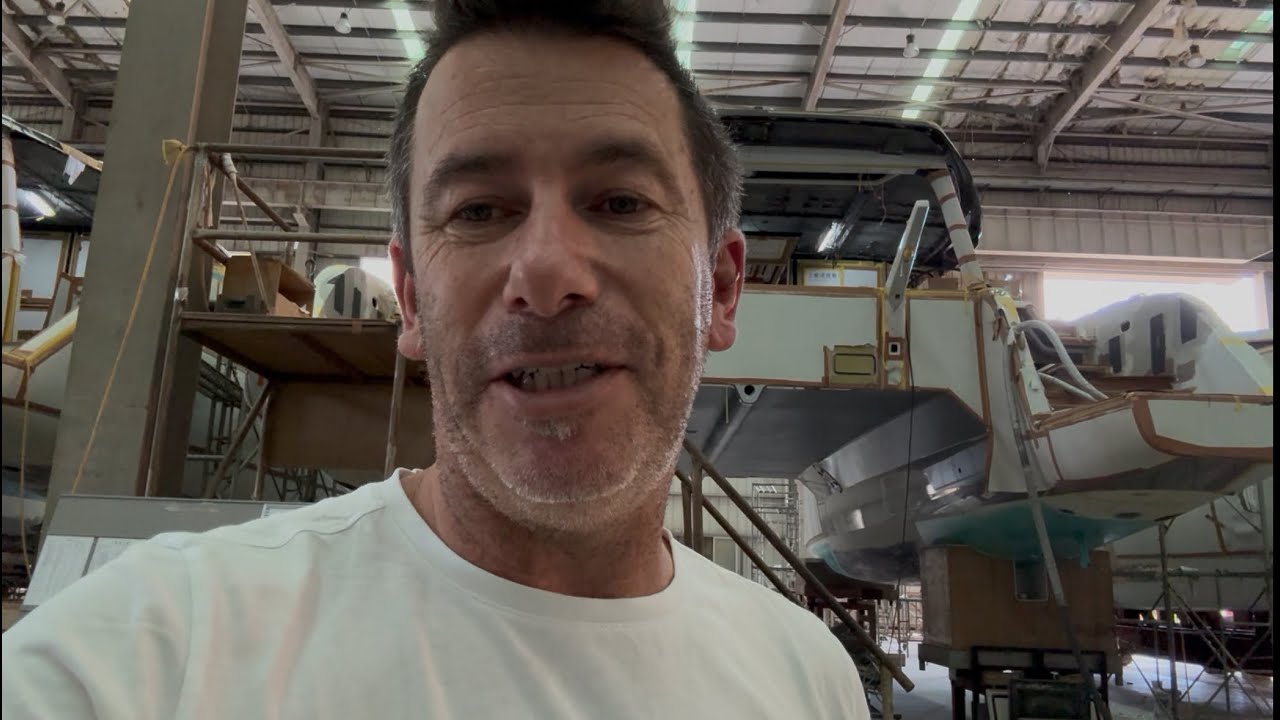 HH Catamarans visit 4 to see progress on our HH52 build as well as checking on the carbon dingy.