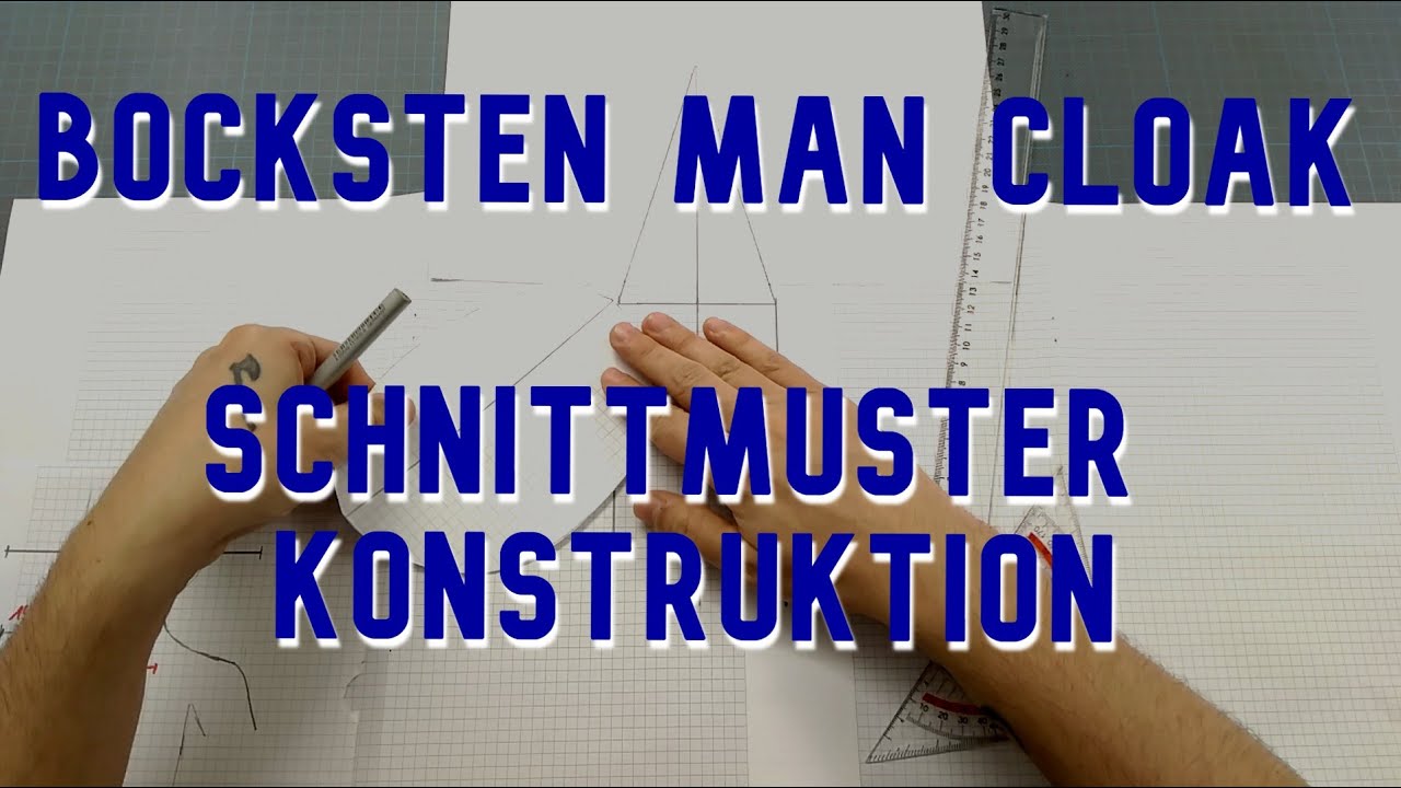Schnittmuster Konstruktion - Bocksten Man Cloak | Nähtutorial | Mittelalter Larp Kleidung