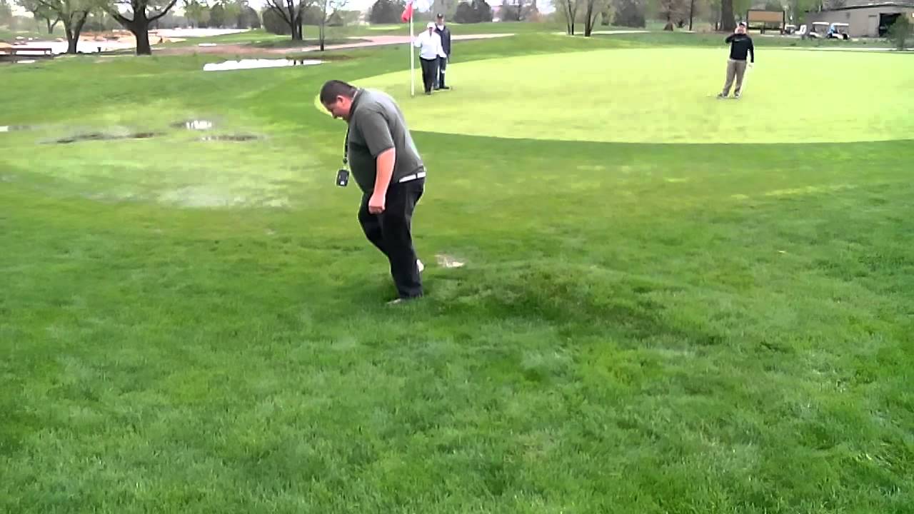 Stomping on a water blister