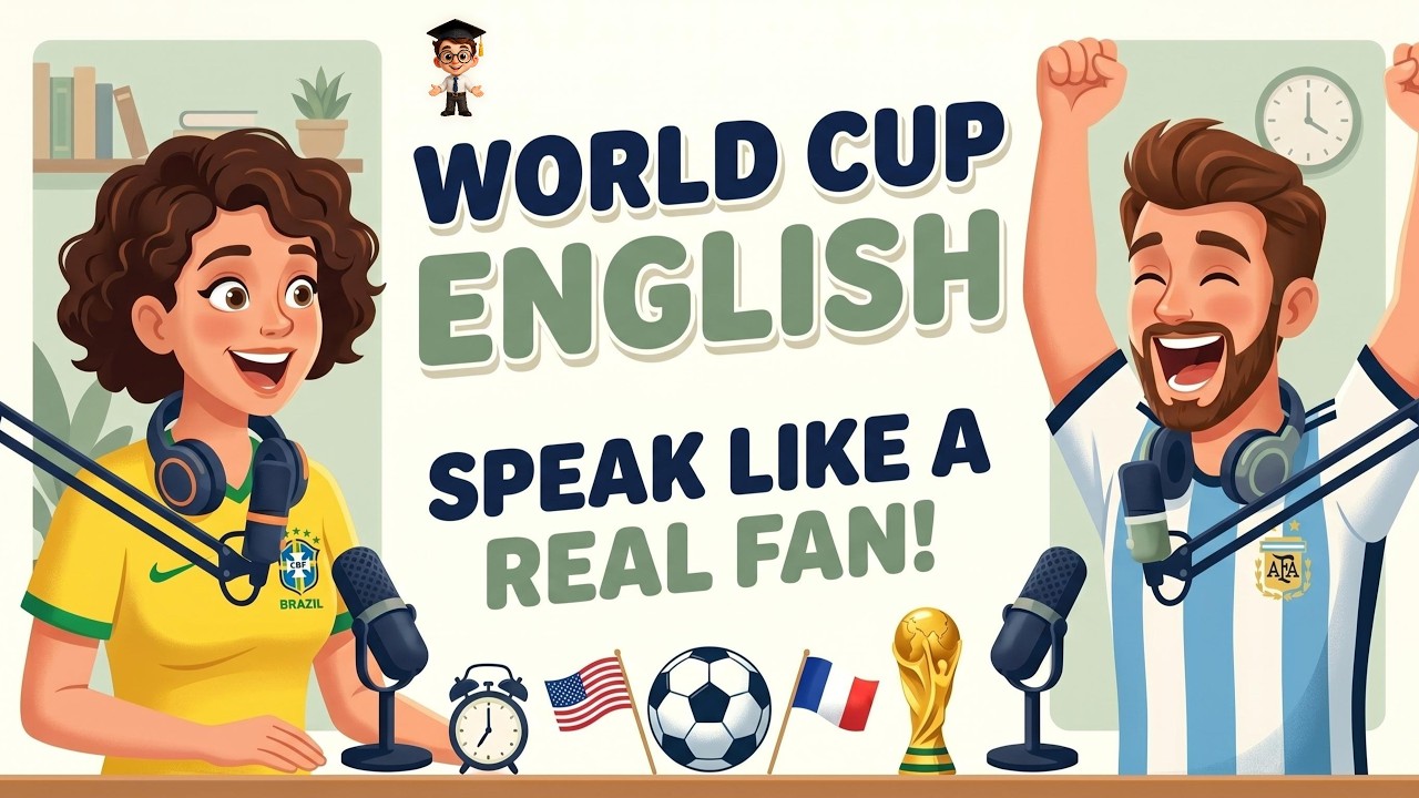 Easy English Conversation for Daily Life  | Talk About the World Cup in English | English Podcast