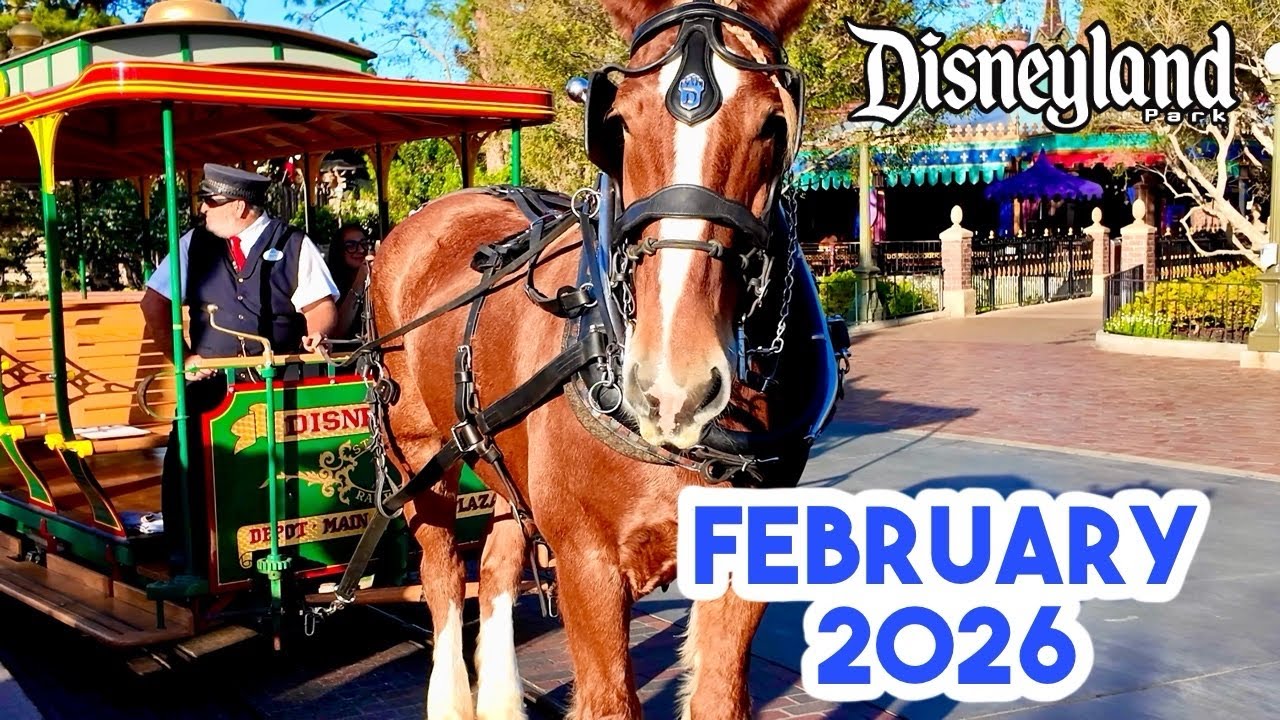 Disneyland FULL WALKTHROUGH 80° February Day | Mickey & Minnie Runaway Railway + Tiana’s Bayou Adv