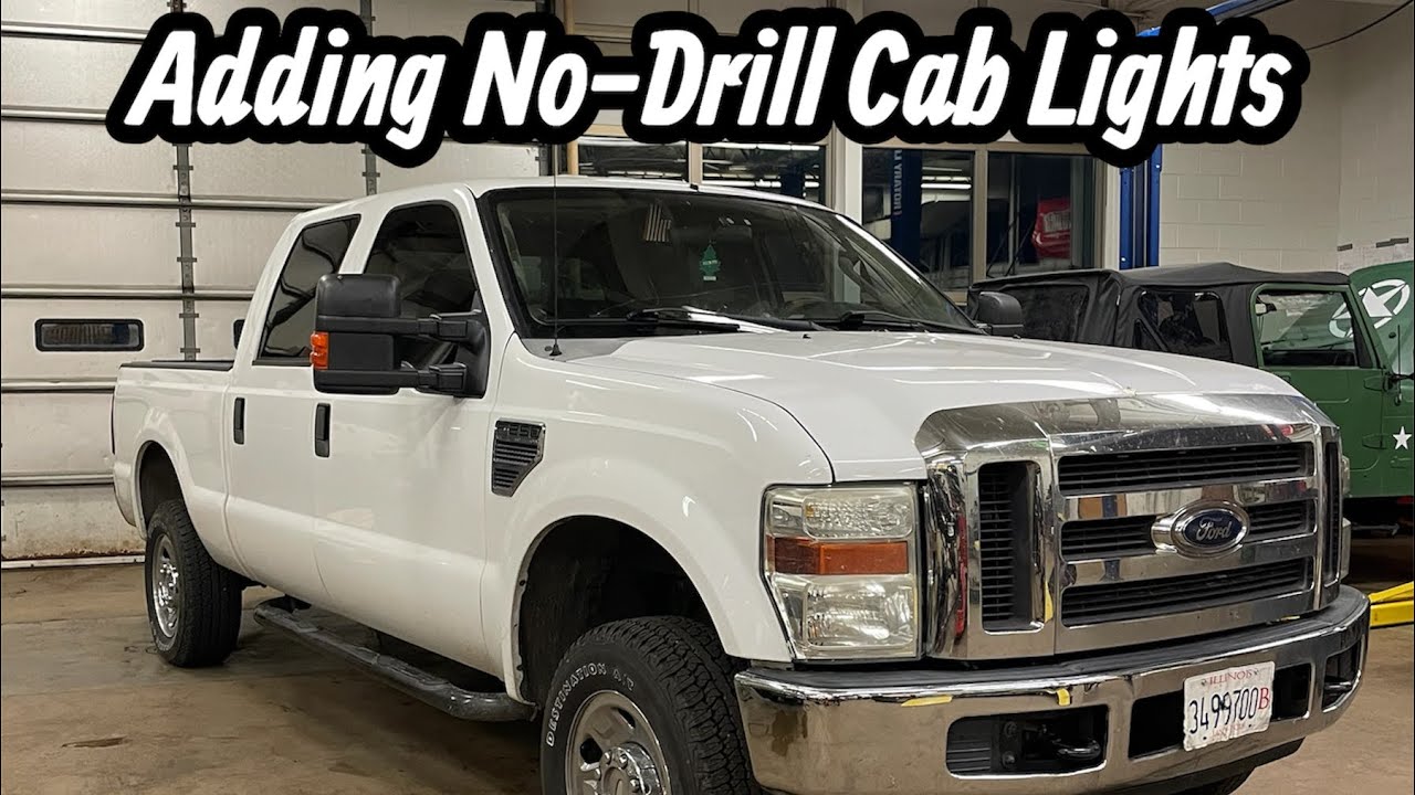 Installing NO-DRILL Cab Lights on my Superduty 
