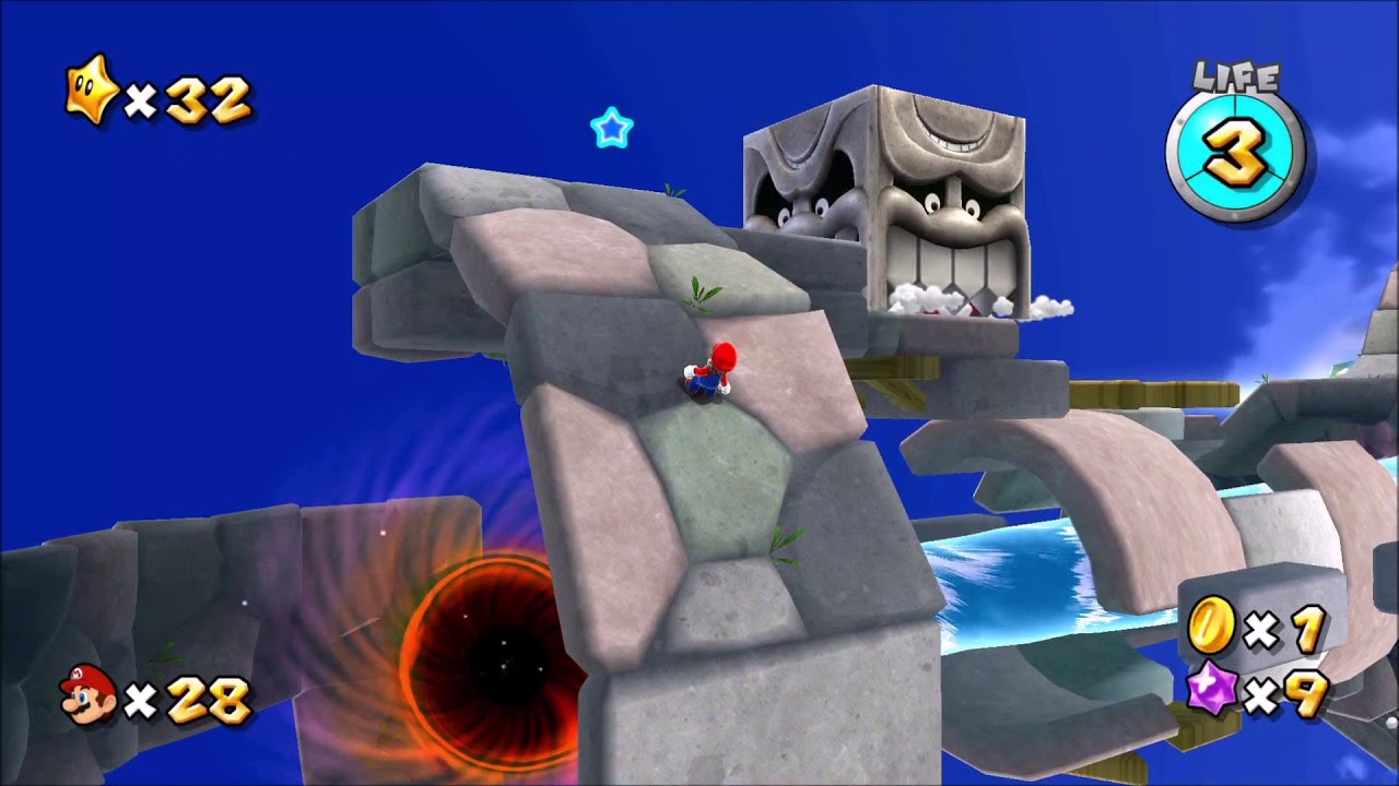 Super Mario Galaxy - Beach Bowl Galaxy - The Secret Undersea Cavern
