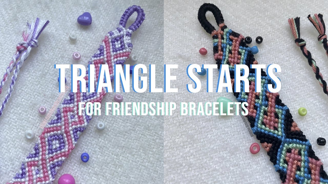 Triangle Start for Friendship Bracelets - Tutorial