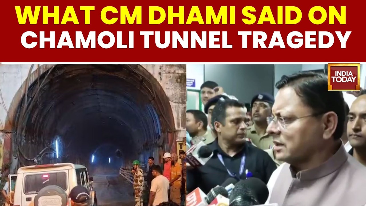 7 Dead In Uttarakhand Chamoli Tunnel Collapse | Rescue Ops Underway | CM Dhami Visits Site