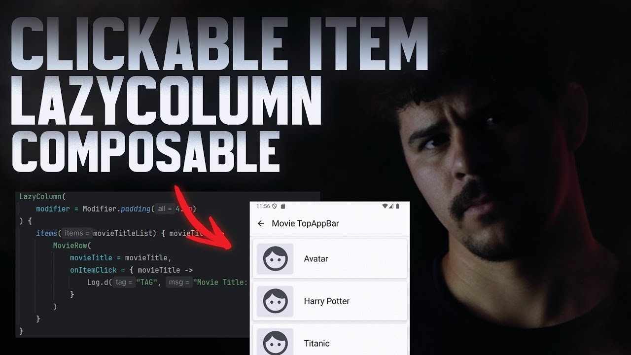 LazyColumn - How to make each Row Clickable