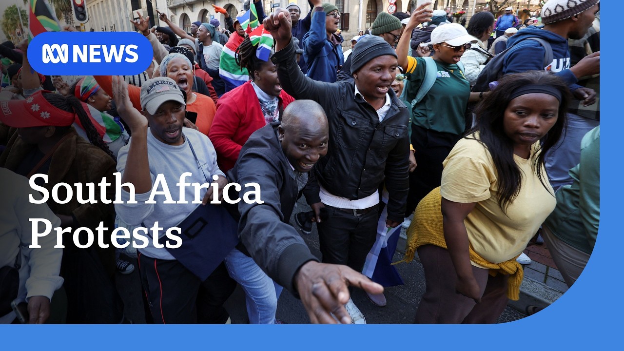 Anti-immigrant protesters in South Africa call for deportation of undocumented migrants | ABC NEWS