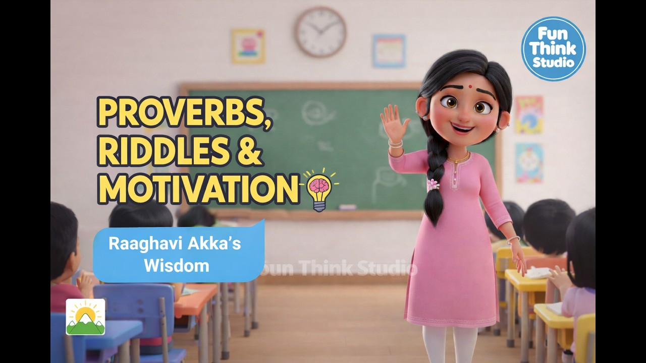 Tamil Riddles & Proverbs for Kids | Raaghavi Akka’s Wisdom | Fun Think Studio