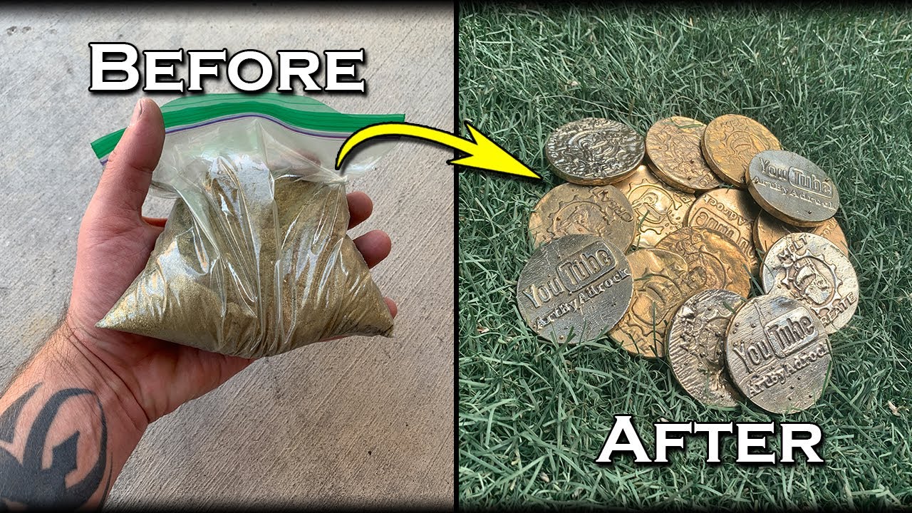 Casting Custom BRASS Coins From Wax Molds - Easy DIY Coin Making
