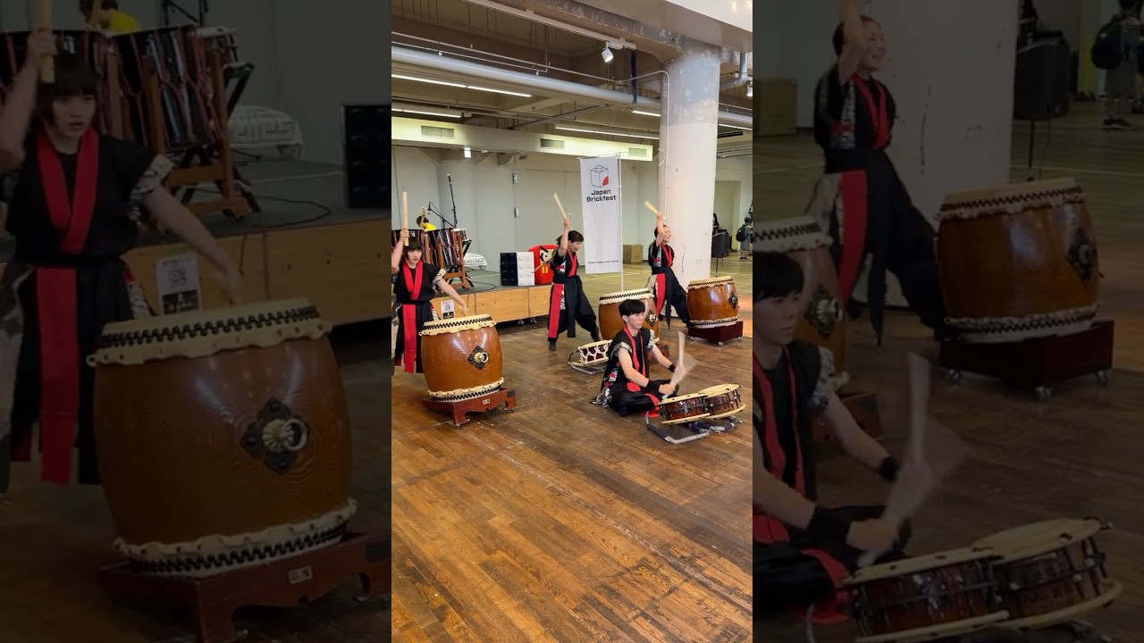 Wadaiko Group Performing At Japan Brickfest