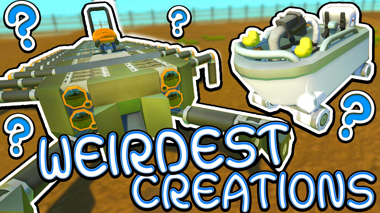 Scrap Mechanic CREATIONS! - WEIRDEST CREATIONS!! [#29] W/AshDubh | Gameplay |