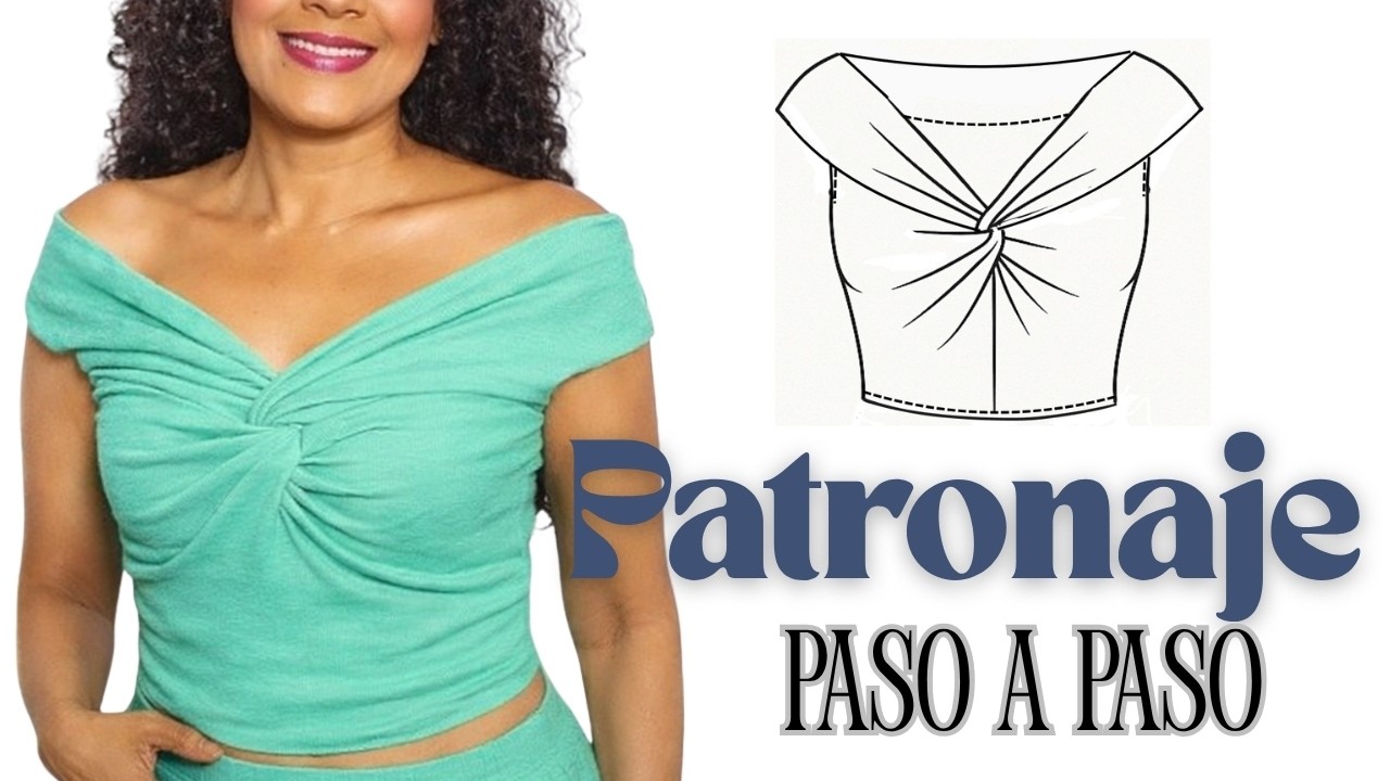 Patronaje de Blusa con Nudo Bandeja en el Frente por Tallas | Paso a Paso Fácil y detallado