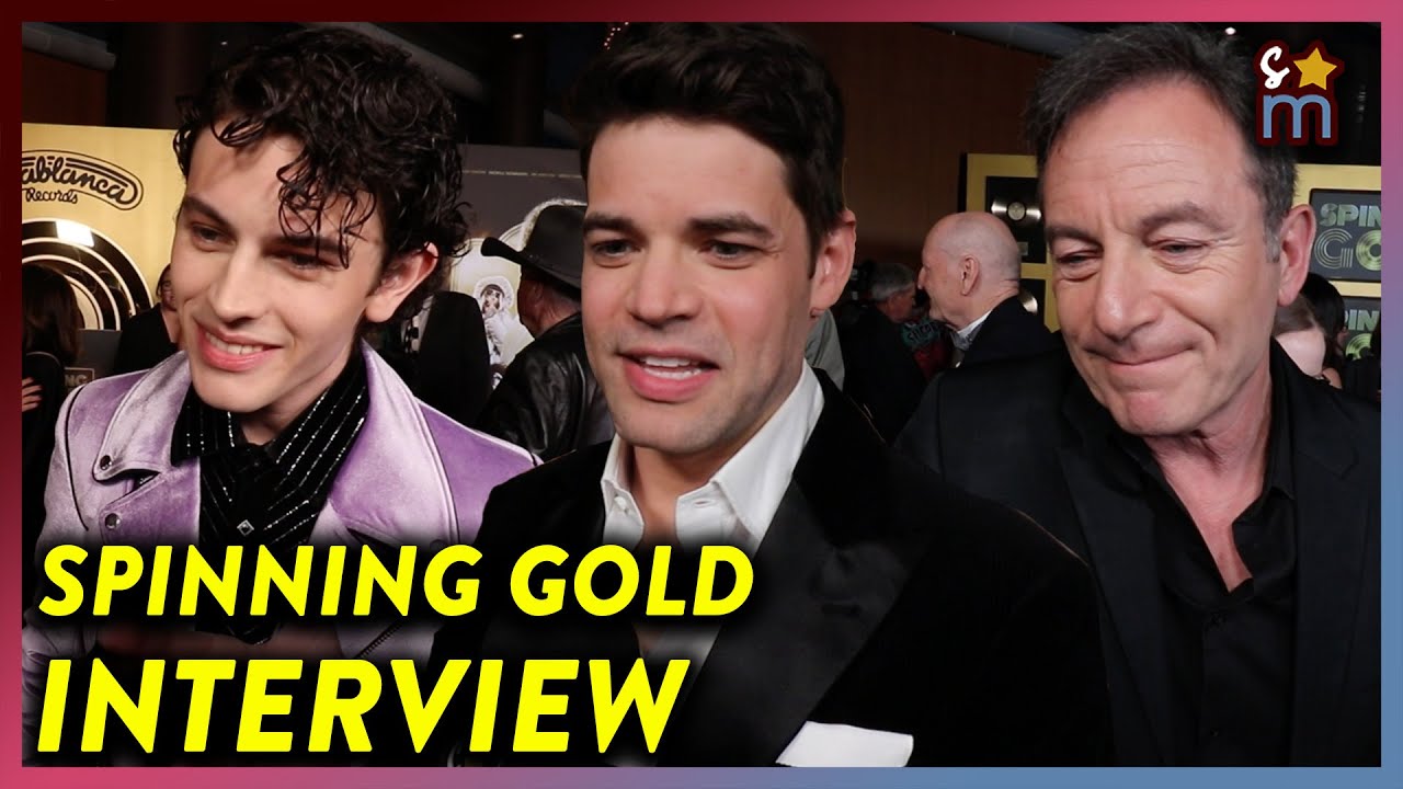 SPINNING GOLD Cast Premiere Interviews: Jeremy Jordan, Jason Isaacs & More