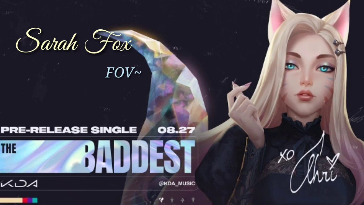 K/DA Ahri - The Baddest | POP/STARS - Seraphine Cover | FOV Sarah Fox