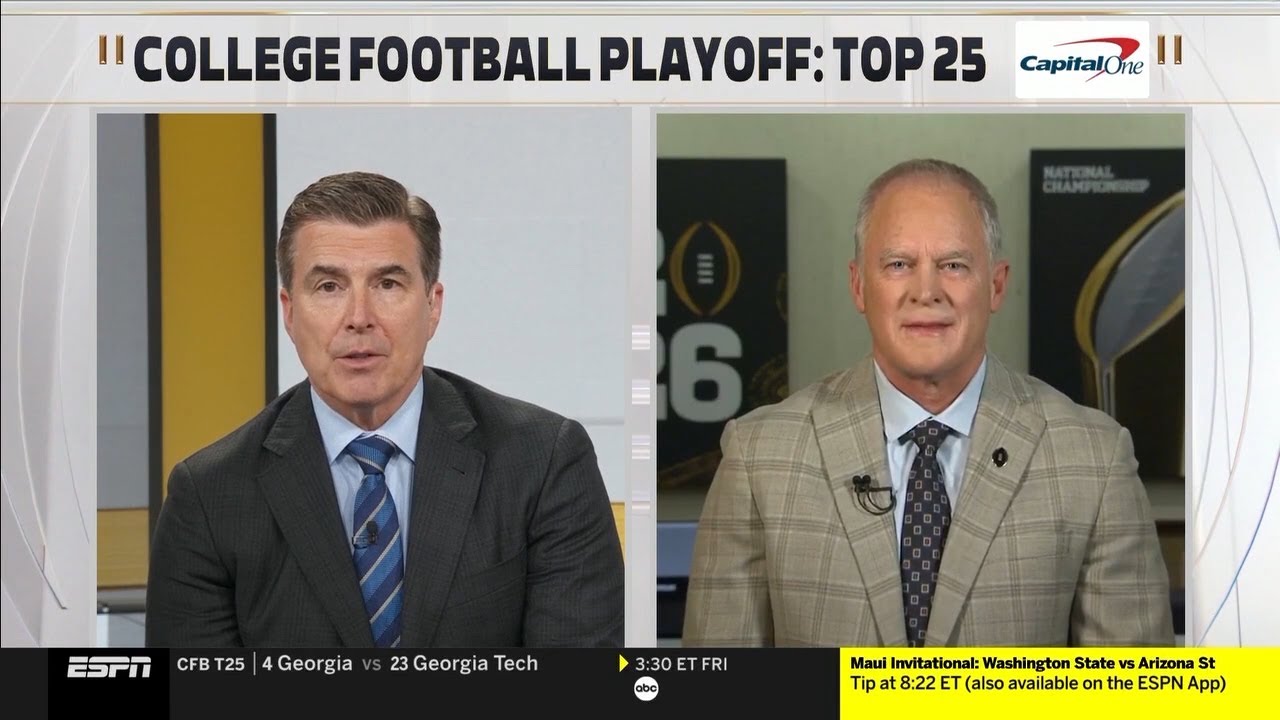 ESPN's Rece Davis chats with CFP Selection Committee Chair Hunter Yurcheck
