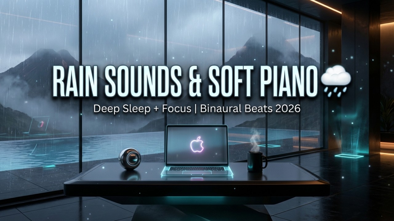 RAIN SOUNDS & SOFT PIANO - Instant Relaxation & Insomnia Relief 2026