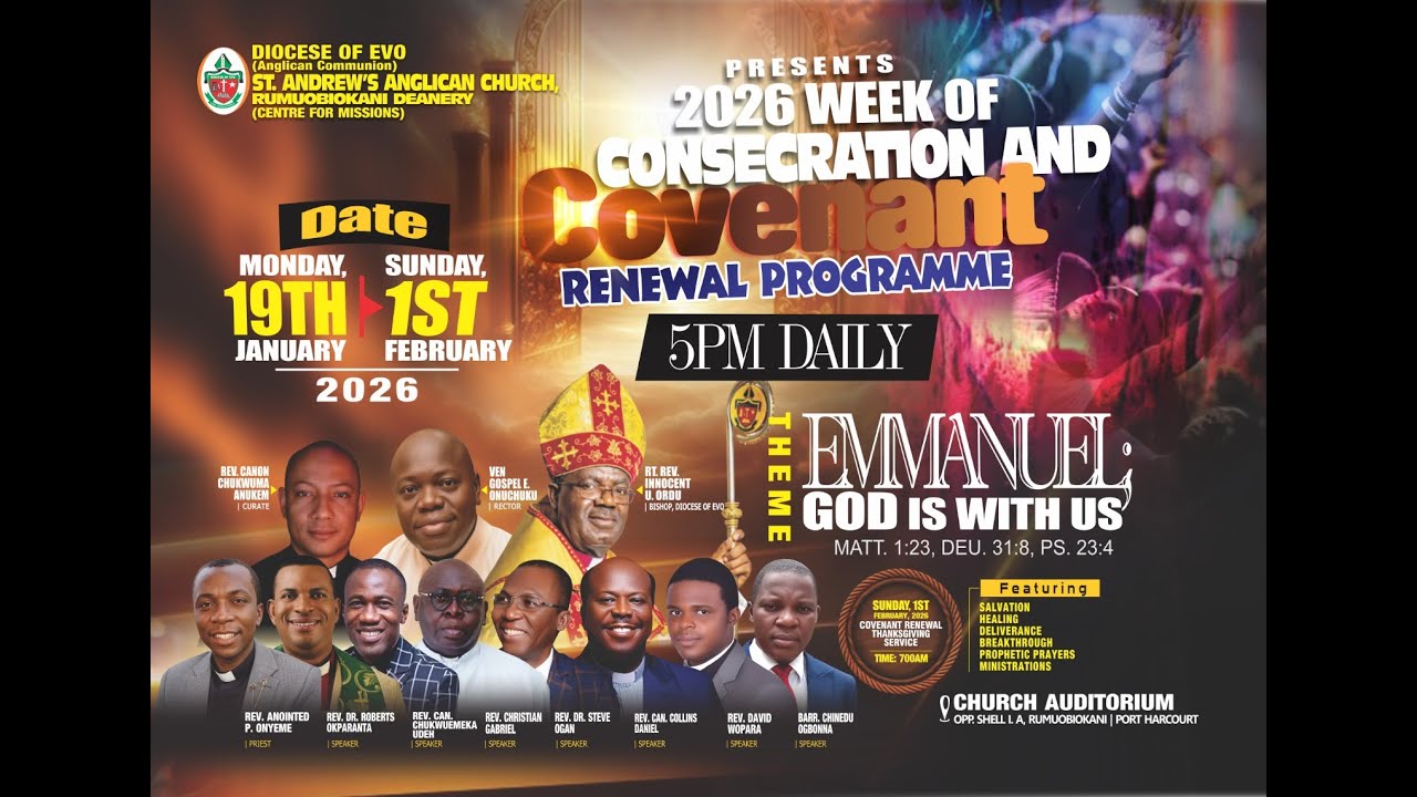 2026 WEEK OF CONSECRATION AND COVENANT RENEWAL PROGRAMME