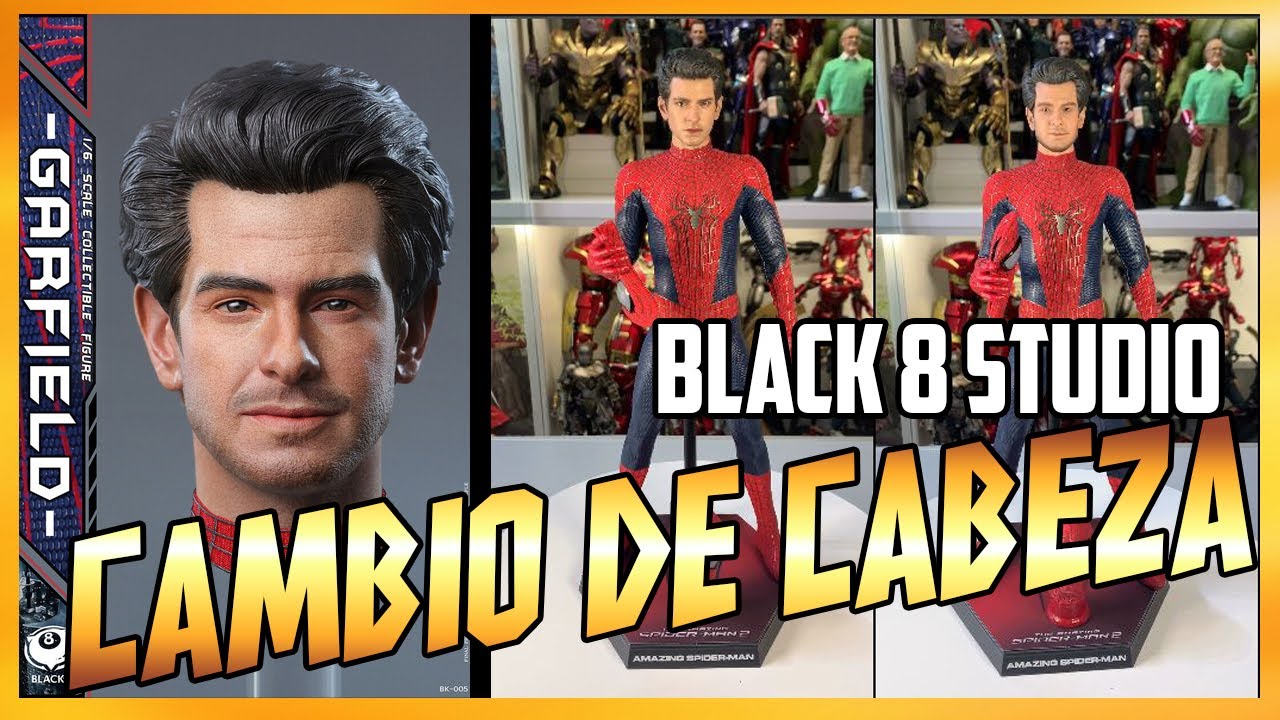 CAMBIO CABEZA Hot Toys AMAZING SPIDERMAN ANDREW GARDFIELD Change Head
