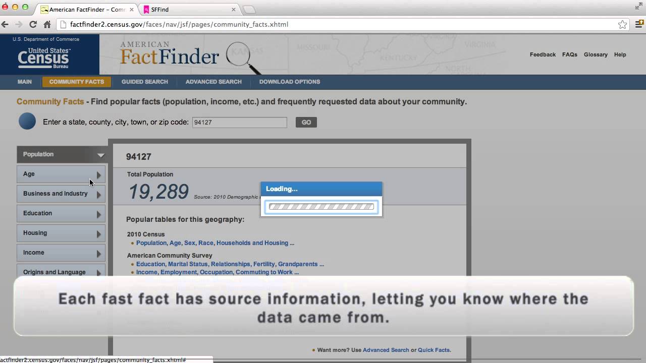 Using American FactFinder