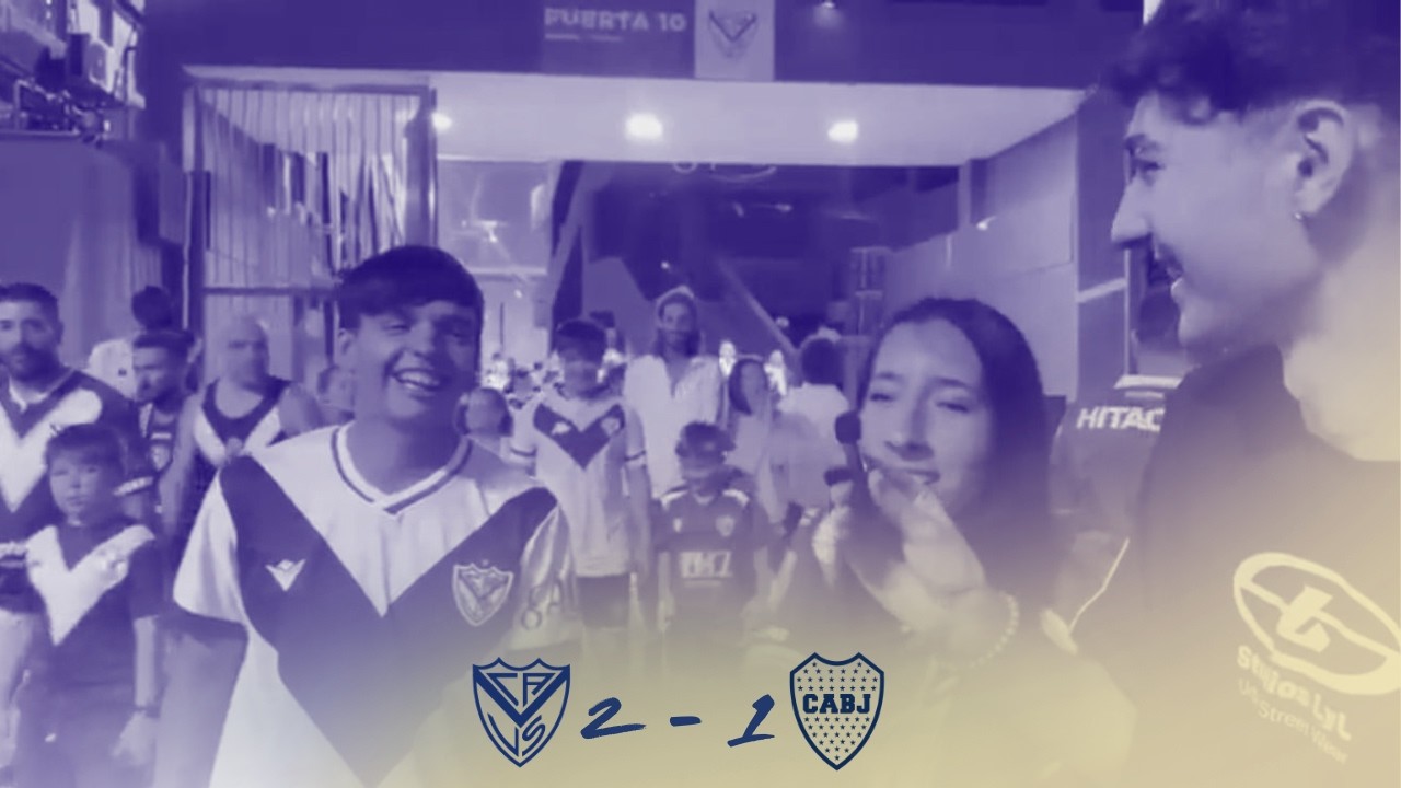 REACCIÓN CON LOS HINCHAS / VÉLEZ 2-1 BOCA