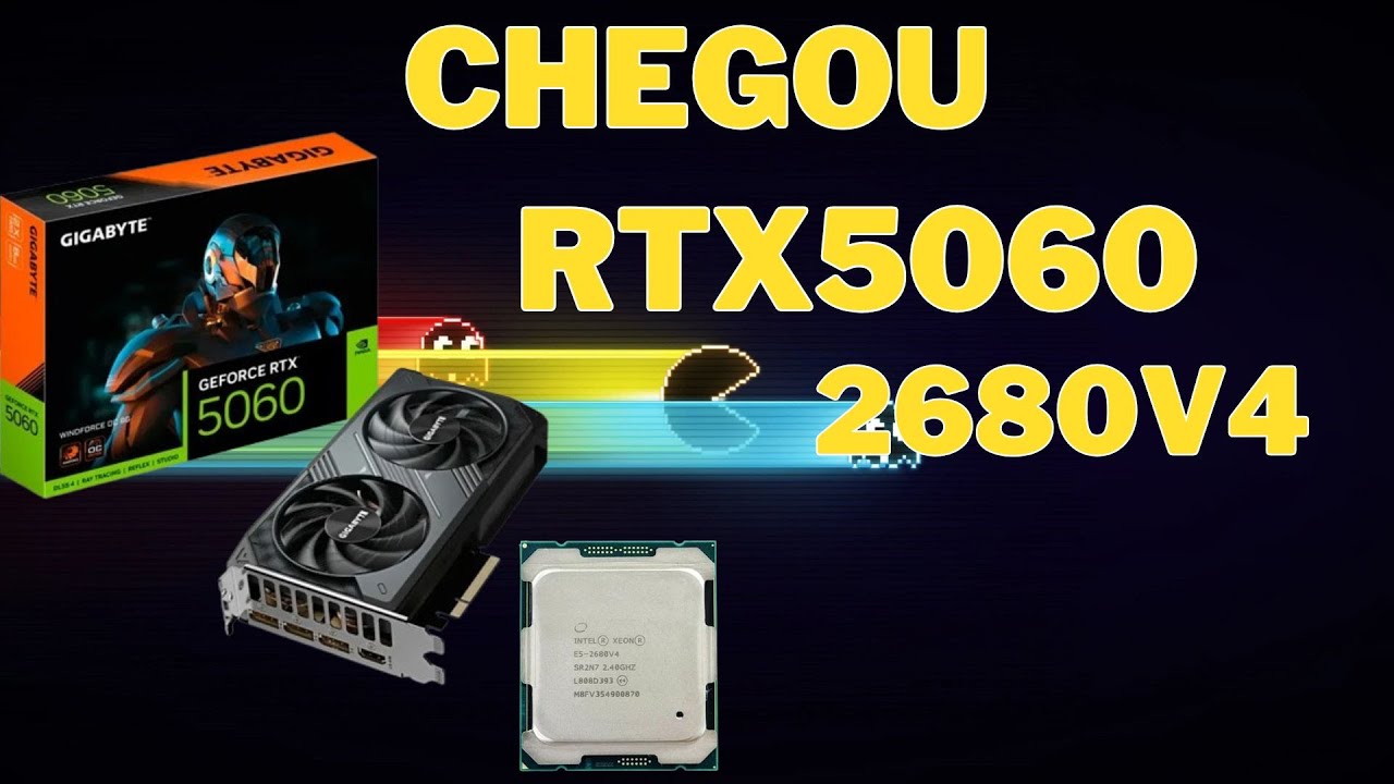 🔥 CHEGOU MINHA RTX 5060 + XEON 2680v4! Montando o setup bruto! 💻