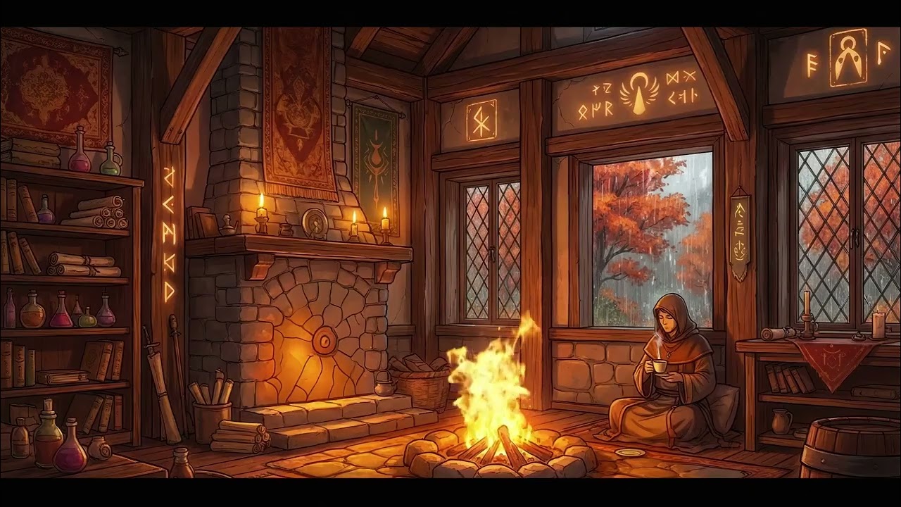 Medieval Music For Focus & Calm | The Wanderer’s Autumn Tavern Journey 🍂