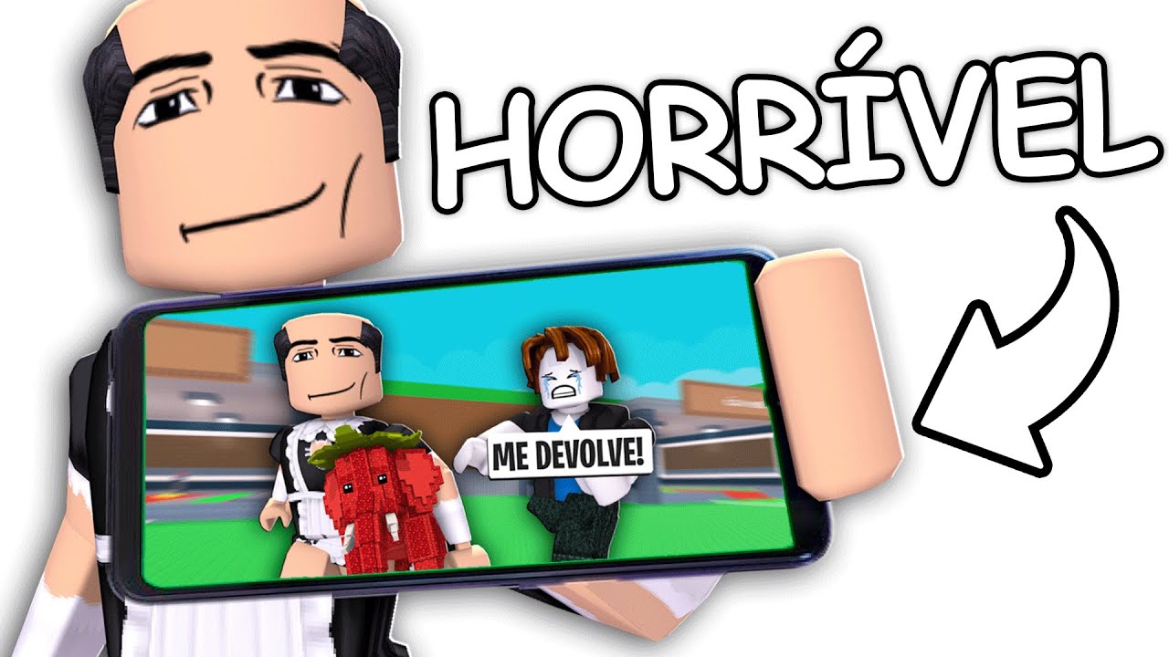 JOGAR BRAINHOT PELO CELULAR É HORRÍVEL NO ROBLOX