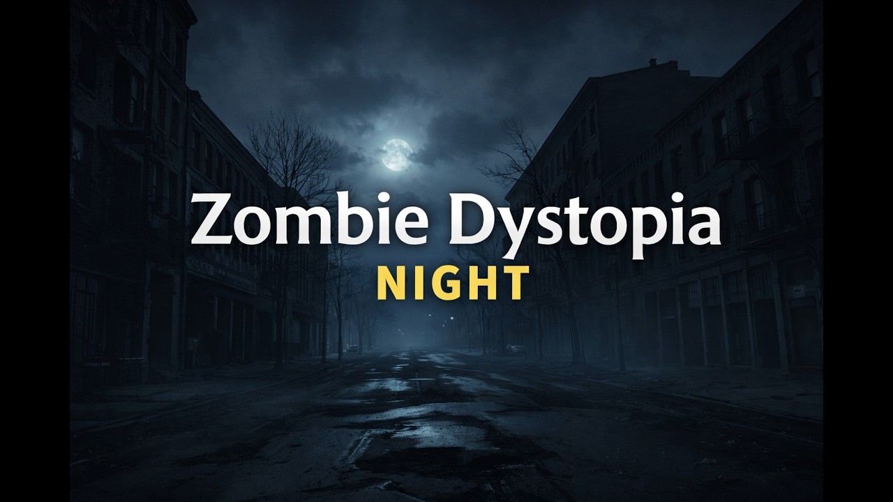 Zombie Dystopia at Night | Dark Post-Apocalyptic Horror Ambience