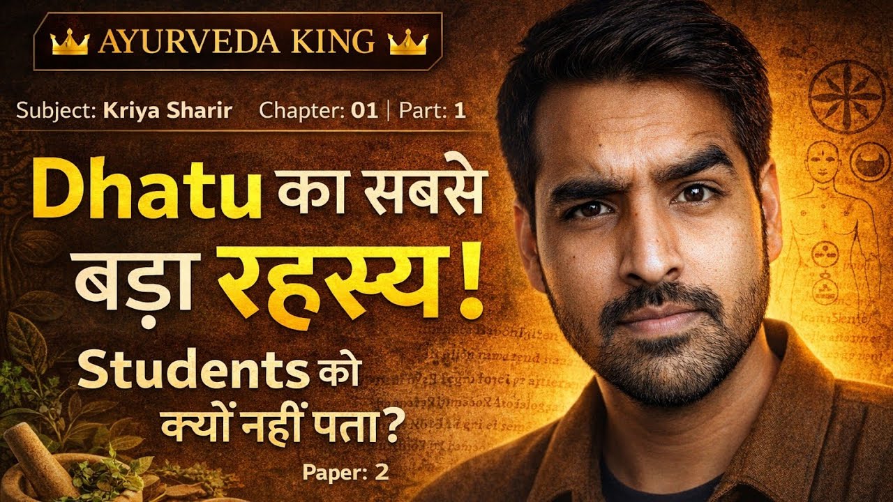 Kriya Sharira paper 2 chapter 1 Dhatu part 1 | BAMS 1st Year Dhatuposhana Nyaya BAMS Exam Notes