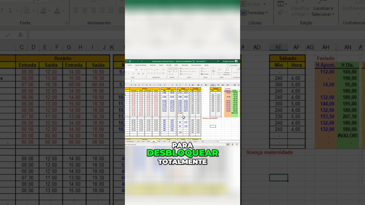 Como Desbloquear uma Planilha do Excel Protegida por Senha (INCR&Iacute;VELMENTE F&Aacute;CIL) #excel #planilha