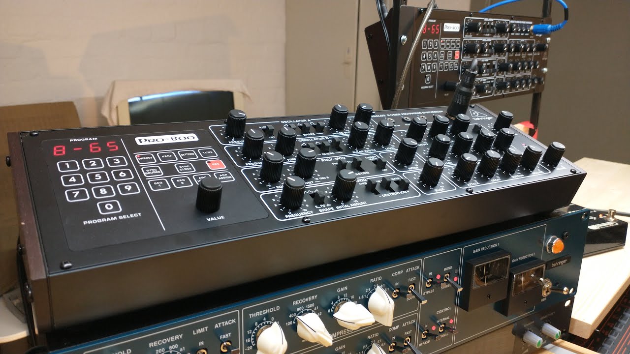 Two Behringer PRO-800 create a great stereo sound