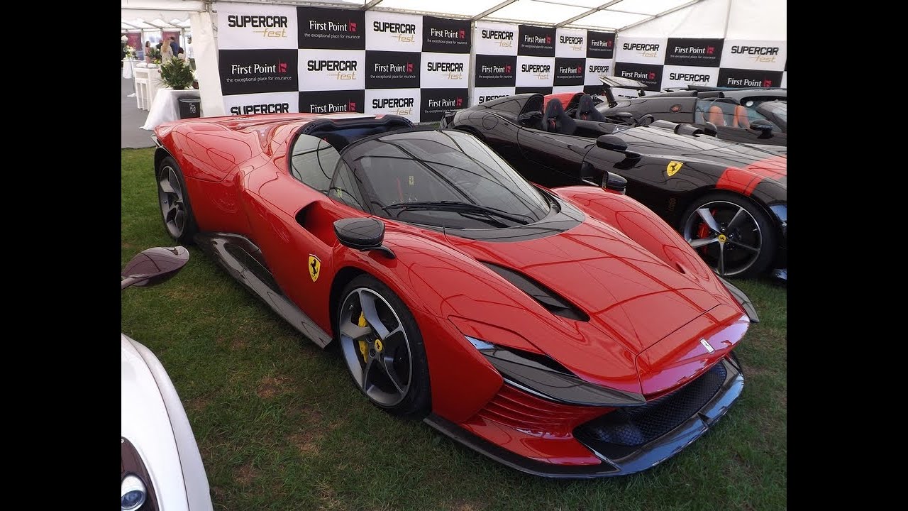 Sywell Supercar Festival 2023.  Ferrari SP3 Daytona, Bugatti Divo, Aston Martin Valkyrie and more
