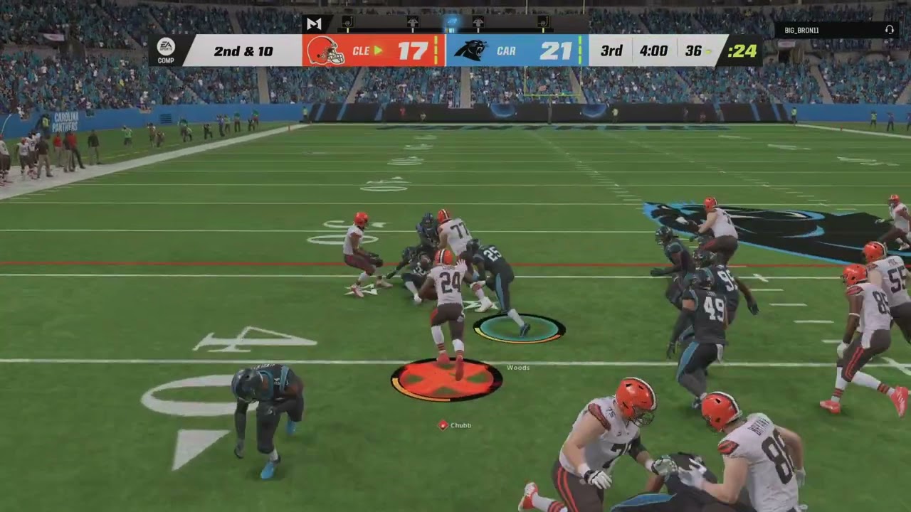 Nick Chubb&rsquo;s madden 22 run