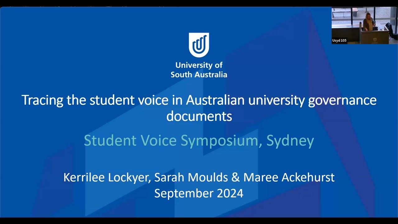 Tracing the student voice in Australian university governance documents