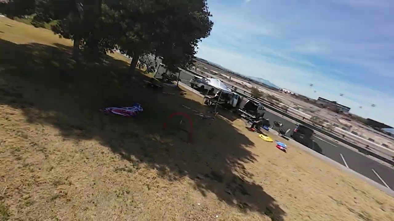 First attempt at FPV Racing Gates - Old Silverbowl Las Vegas