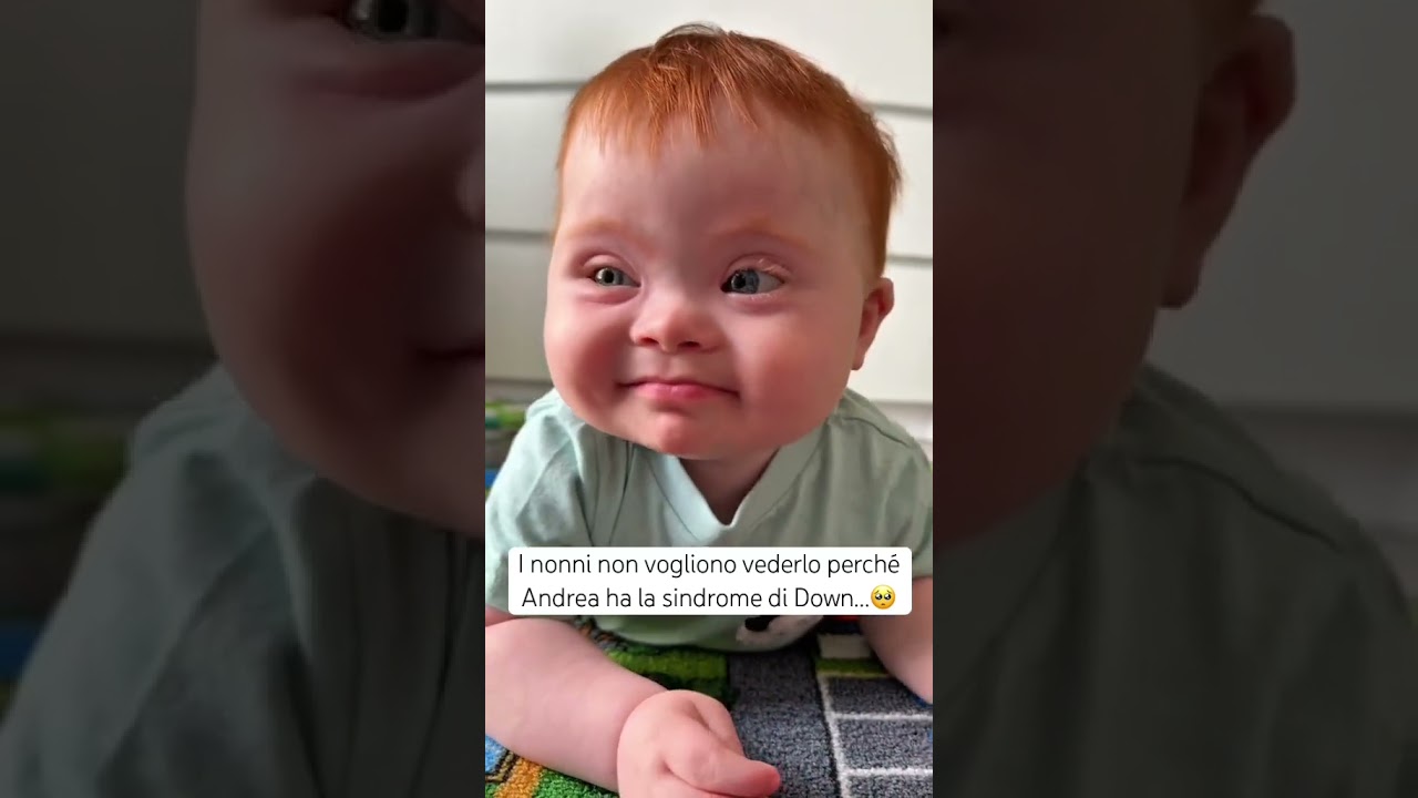 I #nonni e il #nipote 🥺 #reaction #figlio #tristezza #sindromedidown #down #triste #nonna #nonno