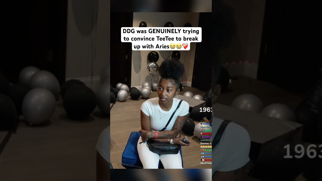 DDG was GENUINELY trying to convince TeeTee to break up with Aries😭😭❤️&zwj;🩹 #ddg #ytshorts #fyp