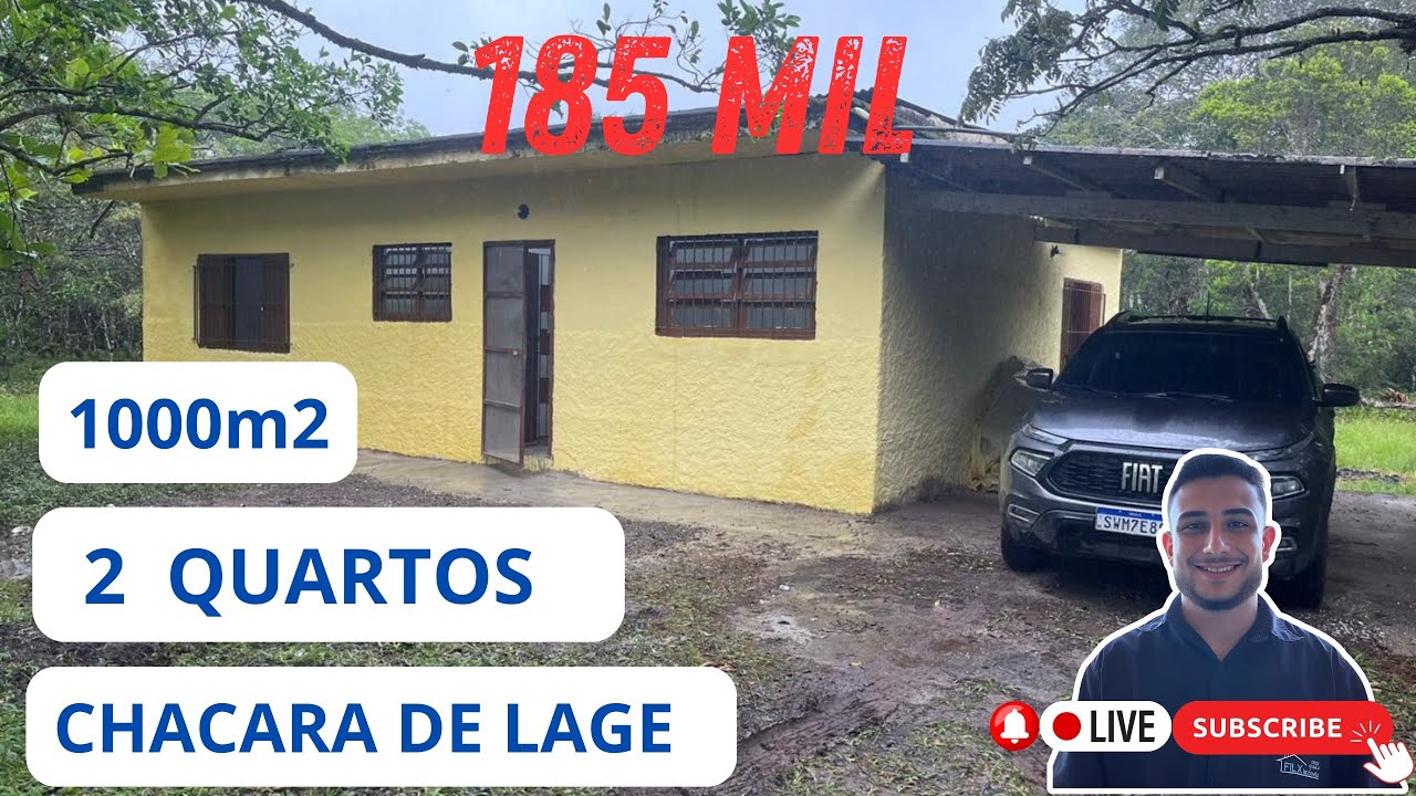 CHÁCARA 185 MIL COM LAGE E ESCRITURA EM ITANHAEM