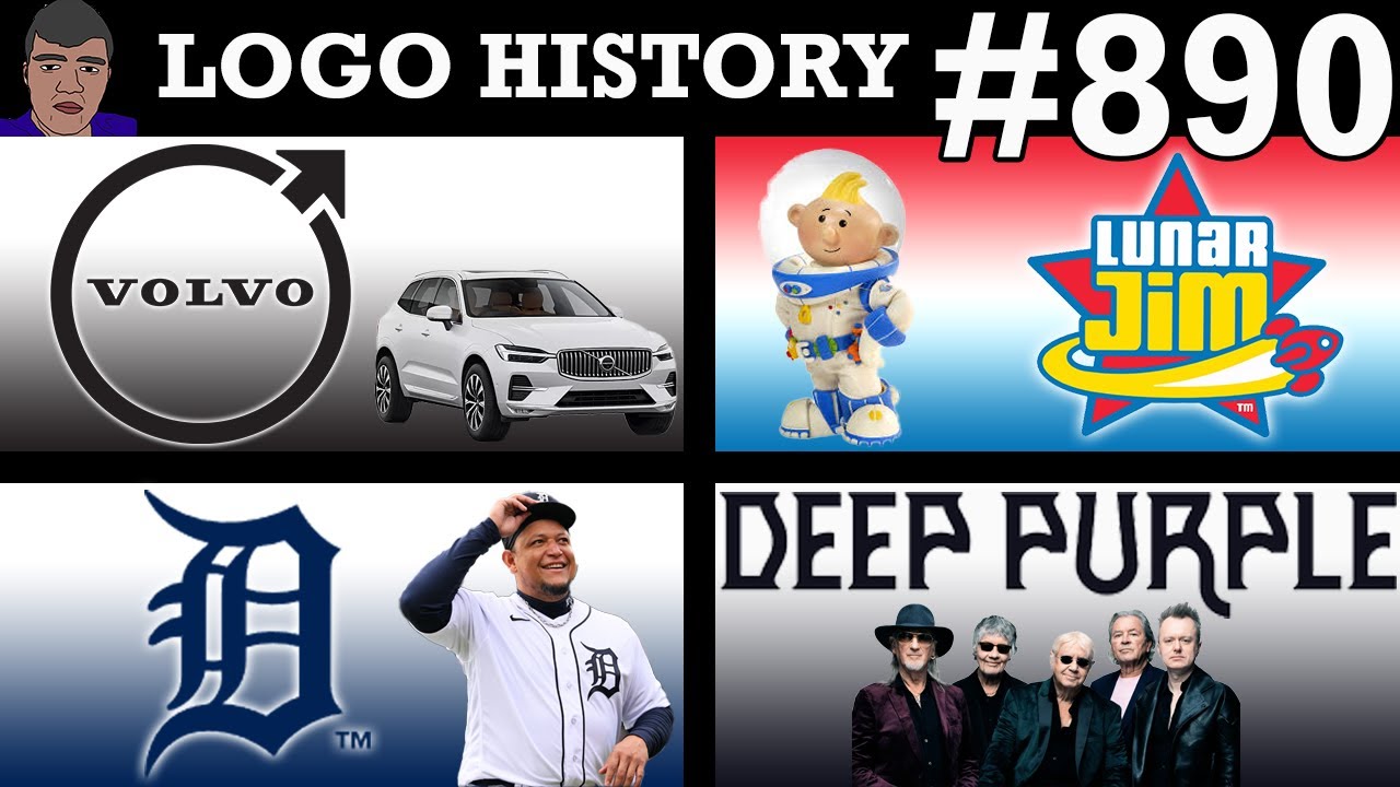 LOGO HISTORY #890 - Volvo, Lunar Jim, Deep Purple & Detroit Tigers
